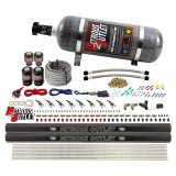 Nitrous Outlet Oxide Systems 00-10475-L-R-12 8 Cyl 4 Sol Direct Port Sys w/ Dual Rails Hi PSI(12Lb Bottle)(90° Noz) thumbnail 1
