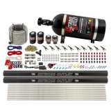 Nitrous Outlet Direct Port Systems 00-10496-R-10 10 Cyl 4 Sol Sys w/ Dual Rails Low PSI(10Lb Bottle)(90° Noz) thumbnail 1