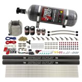 Nitrous Outlet Oxide Systems 00-10497-R-12 10 Cyl 4 Sol Direct Port Sys w/ Dual Rail Hi PSI(12Lb Bottle)(90° Noz) thumbnail 1