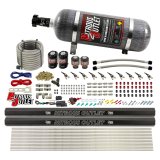 Nitrous Outlet Oxide Systems 00-10497-R-12 10 Cyl 4 Sol Direct Port Sys w/ Dual Rail Hi PSI(12Lb Bottle)(90° Noz) thumbnail 2