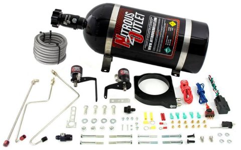 Nitrous Outlet Hardline Oxide Plate Systems 00-10129-102-AFR-10 102mm Fast Intake Hard-line System (10lb Bottle)