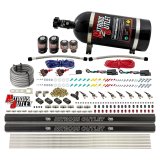 Nitrous Outlet Oxide Systems 00-10362-ALC-R-DS-10 DS 4Cyl 4Sol Direct Port Sys w/ Dual Rails ALC Low PSI(10LB Bottle) 90° Noz thumbnail 1