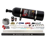Nitrous Outlet Oxide Systems 00-10362-E85-R-15 4 Cyl 2 Sol Direct Port Sys w/ Single Rail E85 Low PSI(15Lb Bottle) 90° Noz thumbnail 1