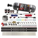 Nitrous Outlet Oxide Systems 00-10362-E85-R-DS-12 DS 4 Cyl 4Sol Direct Port Sys w/ Dual Rails E85 Low PSI(12Lb Bottle) 90°Noz thumbnail 1