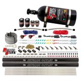 Nitrous Outlet Direct Port Systems 00-10362-R-DS-10 DS 4 Cyl 4 Sol Sys w/ Dual Rails Low PSI(10Lb Bottle)(90° Noz) thumbnail 1