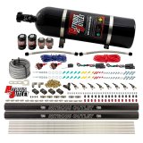 Nitrous Outlet Direct Port Systems 00-10362-R-DS-15 DS 4 Cyl 4 Sol Sys w/ Dual Rails Low PSI(15Lb Bottle)(90° Noz) thumbnail 2