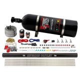 Nitrous Outlet Oxide Systems 00-10362-R-SBT-15 4 Cyl 2 Sol Direct Port Sys w/ Single Rail Low PSI(15Lb Bottle)(SBT Noz) thumbnail 1
