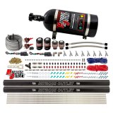 Nitrous Outlet Oxide Systems 00-10362-R-SBT-DS-10 DS 4 Cyl 4 Sol Direct Port Sys w/ Dual Rails Low PSI(10Lb Bottle)(SBT Noz) thumbnail 1