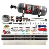 Nitrous Outlet Oxide Systems 00-10362-R-SBT-DS-12 DS 4 Cyl 4 Sol Direct Port Sys w/ Dual Rails Low PSI(12Lb Bottle)(SBT Noz) thumbnail 1