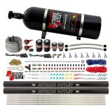 Nitrous Outlet Oxide Systems 00-10362-R-SBT-DS-15 DS 4 Cyl 4 Sol Direct Port Sys w/ Dual Rails Low PSI(15Lb Bottle)(SBT Noz) thumbnail 2