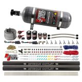 Nitrous Outlet Oxide Systems 00-10363-E85-DS-12 DS 4Cyl 4Sol Direct Port Sys w/Dist Blocks E85 Hi PSI(12Lb Bottle)(90° Noz) thumbnail 1