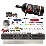Nitrous Outlet Oxide Systems 00-10363-E85-R-DS-10 DS 4 Cyl 4 Sol Direct Port Sys w/ Rails E85 Hi PSI(10Lb Bottle)(90° Noz) thumbnail 1