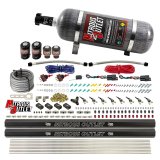 Nitrous Outlet Oxide Systems 00-10363-E85-R-DS-12 DS 4 Cyl 4 Sol Direct Port Sys w/ Rails E85 Hi PSI(12Lb Bottle)(90° Noz) thumbnail 1