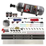 Nitrous Outlet Oxide Systems 00-10363-E85-R-DS-12 DS 4 Cyl 4 Sol Direct Port Sys w/ Rails E85 Hi PSI(12Lb Bottle)(90° Noz) thumbnail 2