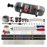 Nitrous Outlet Oxide Systems 00-10363-E85-R-SBT-DS-12 DS 4Cyl 4Sol Direct Port Sys w/ Dual Rails E85 Hi PSI(12Lb Bottle)(SBT Noz) thumbnail 1