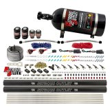 Nitrous Outlet Oxide Systems 00-10363-R-DS-10 DS 4 Cyl 4 Sol Direct Port Sys w/ Dual Rails Hi PSI(10Lb Bottle)(90° Noz) thumbnail 2