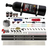 Nitrous Outlet Oxide Systems 00-10363-R-DS-15 DS 4 Cyl 4 Sol Direct Port Sys w/ Dual Rails Hi PSI(15Lb Bottle)(90° Noz) thumbnail 1