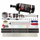 Nitrous Outlet Oxide Systems 00-10363-R-SBT-DS-15 DS 4 Cyl 4 Sol Direct Port Sys w/ Dual Rails Hi PSI(15Lb Bottle)(SBT Noz) thumbnail 1
