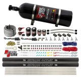 Nitrous Outlet Oxide Systems 00-10363-SBT-DS-15 DS 4 Cyl 4 Sol Direct Port Sys w/Dist Blocks Hi PSI(15Lb Bottle)(SBT Noz) thumbnail 1