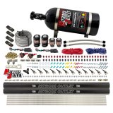 Nitrous Outlet Oxide Systems 00-10398-ALC-DS-10 DS 6Cyl 4Sol Direct Port Sys w/Dist Blocks ALC Low PSI(10Lb Bottle)90° Noz thumbnail 1