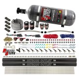 Nitrous Outlet Oxide Systems 00-10398-ALC-DS-12 DS 6Cyl 4Sol Direct Port Sys w/Dist Blocks ALC Low PSI(12Lb Bottle)90° Noz thumbnail 1