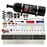 Nitrous Outlet Oxide Systems 00-10398-ALC-DS-15 DS 6Cyl 4Sol Direct Port Sys w/Dist Blocks ALC Low PSI(15Lb Bottle)90° Noz thumbnail 2