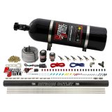 Nitrous Outlet Oxide Systems 00-10398-ALC-R-15 6Cyl 2 Sol Direct Port Sys w/ Single Rail ALC Low PSI(15Lb Bottle)(90° Noz) thumbnail 1
