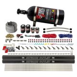Nitrous Outlet Oxide Systems 00-10398-ALC-R-DS-10 DS 6Cyl 4Sol Direct Port Sys w/ Dual Rails ALC Low PSI(10Lb Bottle)90° Noz thumbnail 1