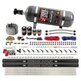 Nitrous Outlet Oxide Systems 00-10398-ALC-R-DS-12 DS 6 Cyl 4Sol Direct Port Sys w/ Dual Rails ALC Low PSI(12Lb Bottle)90° Noz thumbnail 1