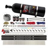 Nitrous Outlet Oxide Systems 00-10398-R-DS-15 DS 6 Cyl 4 Sol Direct Port Sys w/ Dual Rails Low PSI(15Lb Bottle)(90° Noz) thumbnail 1