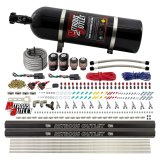 Nitrous Outlet Oxide Systems 00-10398-R-SBT-DS-15 DS 6 Cyl 4 Sol Direct Port Sys w/ Dual Rail Low PSI(15Lb Bottle)(SBT Noz) thumbnail 2