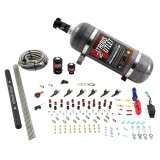 Nitrous Outlet Oxide Systems 00-10399-E85-R-12 6 Cyl 2 Sol Direct Port Sys w/ Single Rail E85 Hi PSI(12Lb Bottle)(90° Noz) thumbnail 1