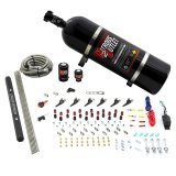Nitrous Outlet Oxide Systems 00-10399-E85-R-15 6 Cyl 2 Sol Direct Port Sys w/ Single Rail E85 Hi PSI(15Lb Bottle)(90° Noz) thumbnail 1