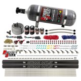 Nitrous Outlet Oxide Systems 00-10399-E85-R-DS-12 DS 6Cyl 4Sol Direct Port Sys w/ Dual Rails E85 Hi PSI(12Lb Bottle)(90° Noz) thumbnail 1