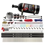 Nitrous Outlet Oxide Systems 00-10399-R-DS-10 DS 6 Cyl 4 Sol Direct Port Sys w/ Dual Rails Hi PSI(10Lb Bottle)(90° Noz) thumbnail 1