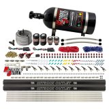 Nitrous Outlet Oxide Systems 00-10399-R-DS-10 DS 6 Cyl 4 Sol Direct Port Sys w/ Dual Rails Hi PSI(10Lb Bottle)(90° Noz) thumbnail 2