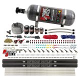 Nitrous Outlet Oxide Systems 00-10399-R-DS-12 DS 6 Cyl 4 Sol Direct Port Sys w/ Dual Rails Hi PSI(12Lb Bottle)(90° Noz) thumbnail 2