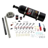 Nitrous Outlet Oxide Systems 00-10399-R-SBT-15 6 Cyl 2 Sol Direct Port Sys w/ Single Rail Hi PSI(15Lb Bottle)(SBT Noz) thumbnail 1