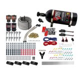 Nitrous Outlet Oxide Systems 00-10399-R-SBT-DS-10 DS 6 Cyl 4 Sol Direct Port Sys w/ Dual Rail Hi PSI(10Lb Bottle)(SBT Noz) thumbnail 1