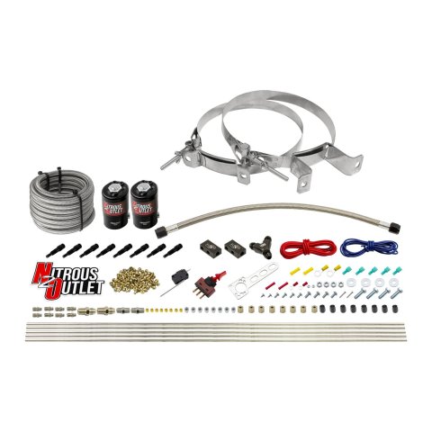 Nitrous Outlet Oxide Systems 00-10432-L-SBT-00 Dry EFI 8 Cyl 2 Sol Racers Direct Port Sys (No Bottle) (SBT Noz)