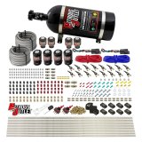 Nitrous Outlet Oxide Systems 00-10433-H-DS-10 DS 8 Cyl 8 Sol Racers Direct Port Sys Low PSI(10Lb Bottle)(90° Noz) thumbnail 1