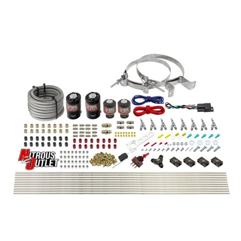 Nitrous Outlet Oxide Systems 00-10433-H-SBT-00 8 Cyl 4 Sol Racers Direct Port Sys Low PSI( No Bottle)(SBT Noz)