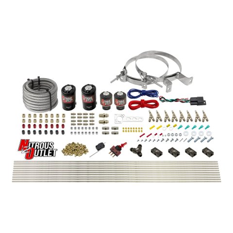 Nitrous Outlet Oxide Systems 00-10433-H-SBT-DS-00 DS 8 Cyl 8 Sol Racers Direct Port Sys Low PSI(No Bottle)(SBT Noz)