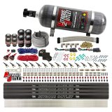 Nitrous Outlet Oxide Systems 00-10474-ALC-L-R-DS-12 DS 8 Cyl 8Sol Direct Port Sys w/ Quad Rails ALC Low PSI(12Lb Bottle) 90°Noz thumbnail 2