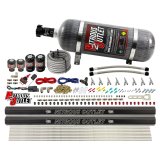 Nitrous Outlet Oxide Systems 00-10474-H-R-SBT-12 8 Cyl 4 Sol Direct Port Sys w/ Dual Rails Low PSI(12Lb Bottle)(SBT Noz) thumbnail 1
