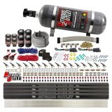 Nitrous Outlet Oxide Systems 00-10474-L-R-DS-12 DS 8 Cyl 8 Sol Direct Port Sys w/ Quad Rails Low PSI(12Lb Bottle)(90° Noz) thumbnail 1