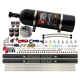 Nitrous Outlet Oxide Systems 00-10474-L-R-SBT-15 8 Cyl 4 Sol Direct Port Sys w/ Dual Rails Low PSI(15Lb Bottle)(SBT Noz) thumbnail 2