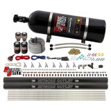 Nitrous Outlet Oxide Systems 00-10475-H-R-SBT-15 8 Cyl 4 Sol Direct Port Sys w/ Dual Rails Hi PSI(15Lb Bottle)(SBT Noz) thumbnail 1