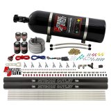 Nitrous Outlet Oxide Systems 00-10475-H-R-SBT-15 8 Cyl 4 Sol Direct Port Sys w/ Dual Rails Hi PSI(15Lb Bottle)(SBT Noz) thumbnail 2