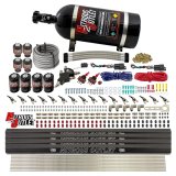 Nitrous Outlet Oxide Systems 00-10475-L-R-DS-10 DS 8 Cyl 8 Sol Direct Port Sys w/ Quad Rails Hi PSI(10Lb Bottle)(90° Noz) thumbnail 1